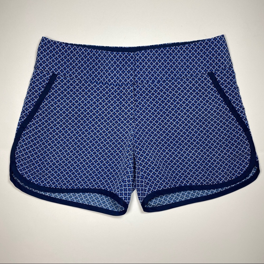 Outback Red Blue Geometric Hiking Shorts Size 0